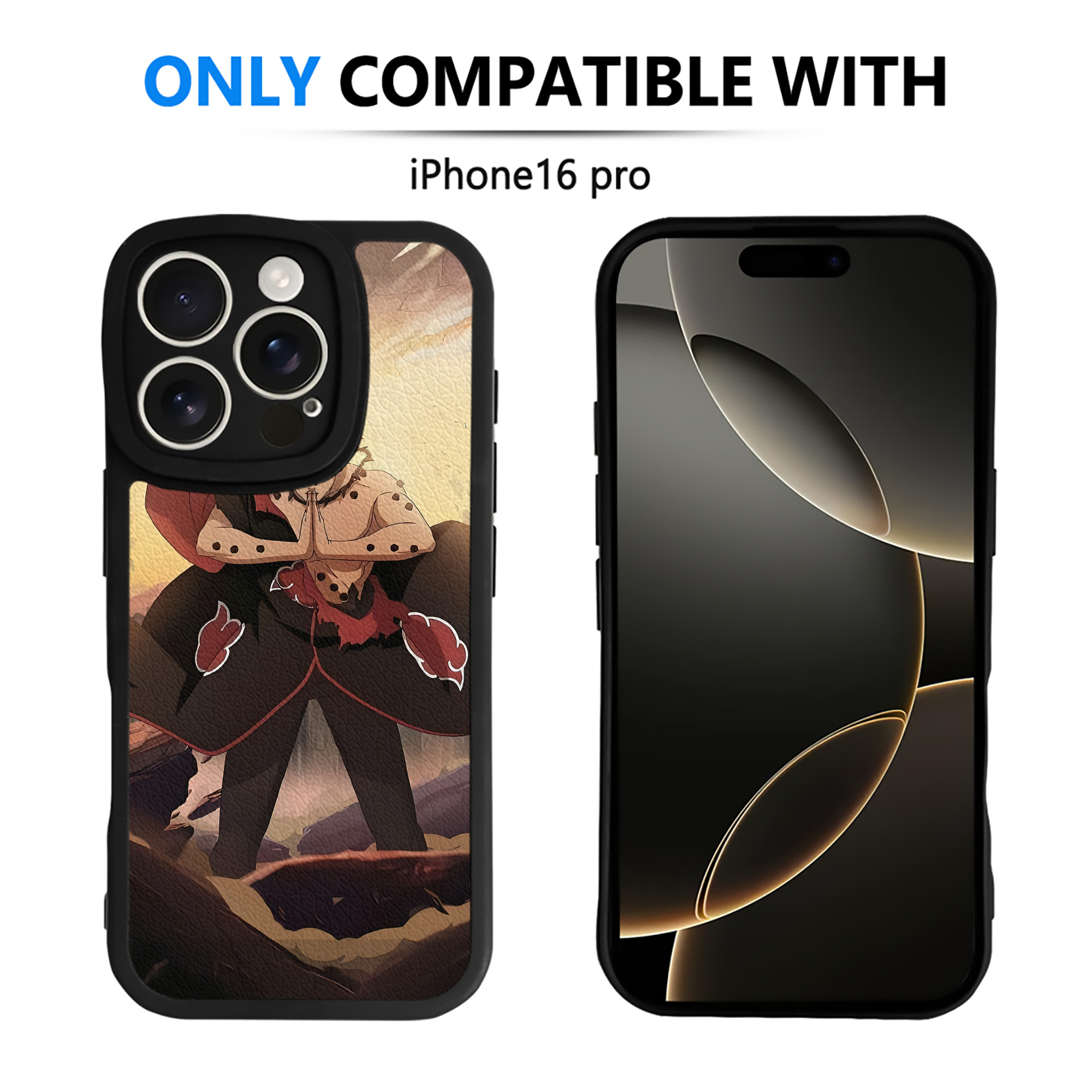 （画像用） NARUTO -ナルト- NARUTO -ナルト- 疾風伝 【iPhone 16シリーズ対応】シリコンスマホケース（レザー調） 材質：シリコン